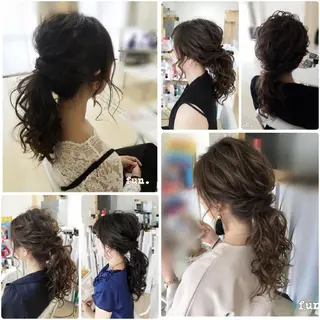 ヘアアレンジ セミロング fun./ヘアセット /エクステ/着付のその他イメージ