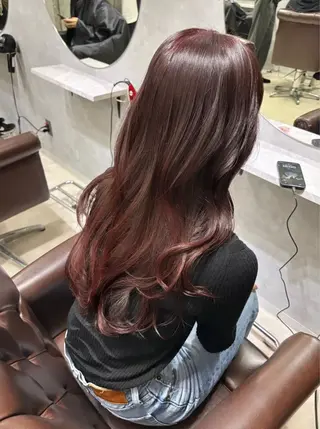 ミディアム カラー 池袋/カラー特化🎨 ロング料金なし🩵のヘアスタイル