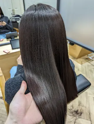 ロング カラー ✨METEO導入店✨ 髪質改善×縮毛矯正のヘアスタイル