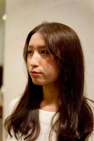 ロング カラー パーマ 脱白髪染め特化GBG 自由が丘所属・【白髪ぼかし 専門GBG】自由が丘のヘアスタイル