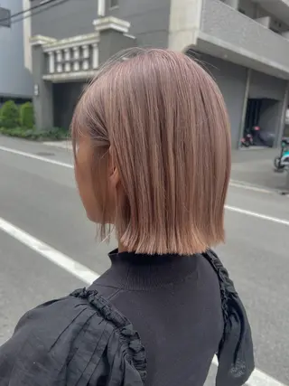 ショート カラー le'a所属・谷町/Le'a /竹原しおなのヘアスタイル