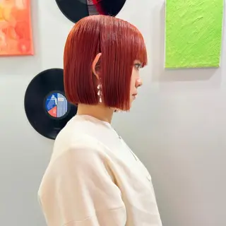 ショート カラー ヘアアレンジ 🧨ブリーチー×ボブ レイヤー💎じゅえるのヘアスタイル