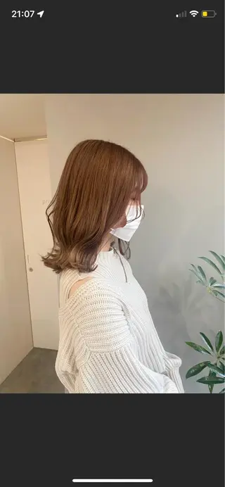 ミディアム カラー ヘアアレンジ ボブ /ニュアンス/ satomi🧸💖のヘアスタイル