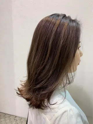 セミロング 西岡 あつみ/ 堀江美容室のヘアスタイル