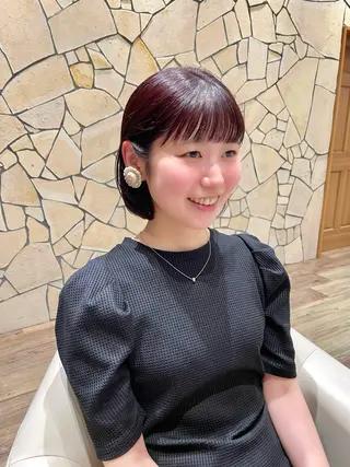 ミディアム カラー BELLA/天王寺/ 似合わせ/木浦心のヘアスタイル