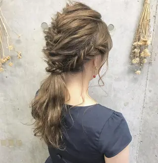 ロング カラー ヘアアレンジ clan所属・Satsuki ✂︎♡のヘアスタイル
