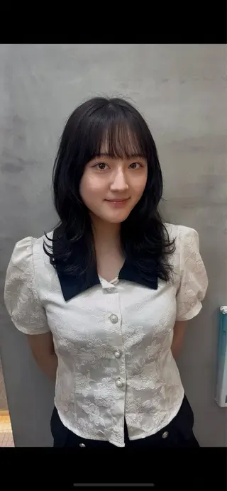 ミディアム 韓国風レイヤー🎀 北千住 HAOのヘアスタイル