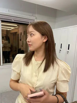 ミディアム PELE所属・盛れる💖ミルクティ ー💍🎀yuiのヘアスタイル