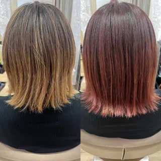 ミディアム カラー 高橋 香奈のヘアスタイル