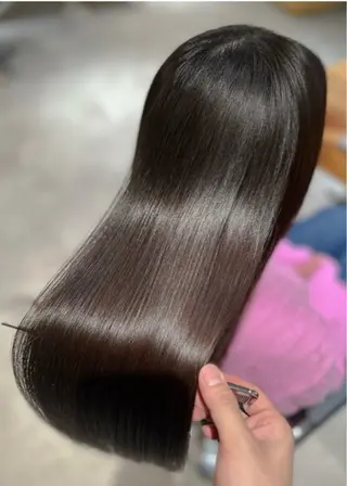 ミディアム カラー marshu umeda所属・✨梅田酸性ストレート 💖NATSUKOのヘアスタイル