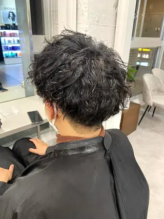 パーマ メンズ 金子 真悠のヘアスタイル
