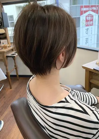 ショート 縮毛矯正/ショート/ レイヤー/畑中正敏のヘアスタイル