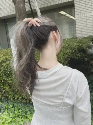 ロング カラー メンズパーマ 本多のヘアスタイル
