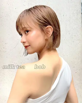 ショート カラー レイヤー専門家 ダブルカラー修のヘアスタイル