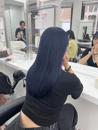 カラー 大人っぽ韓国ヘア 寒色💙yuma💙のヘアスタイル