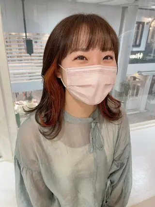 ミディアム カラー SHEARA BY CARE所属・. AYUKAのヘアスタイル