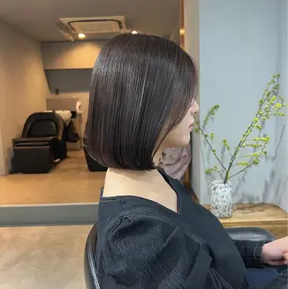 ミディアム カラー akane/ベージュ /オリーブ/ブラウンのヘアスタイル