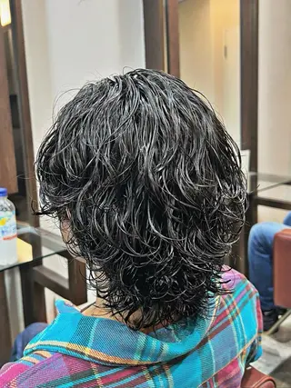 ミディアム パーマ メンズ 湘南のパーマ職人 🔥清水琉葵🔥のヘアスタイル