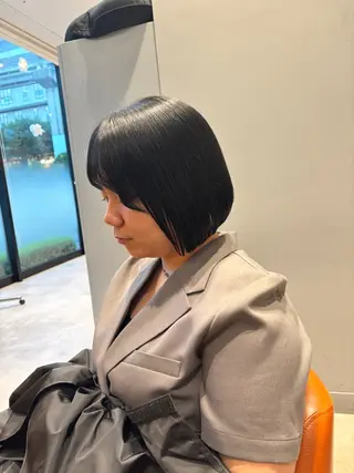 ミディアム カラー パーマ ヘアアレンジ 加藤 愛実のヘアスタイル