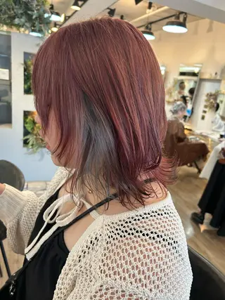 ミディアム カラー ブリーチ／ヘアセット 🪞🌙minamiのヘアスタイル