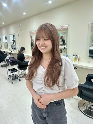 ロング カラー ヘアアレンジ 🎀 yuuka🎀のヘアスタイル