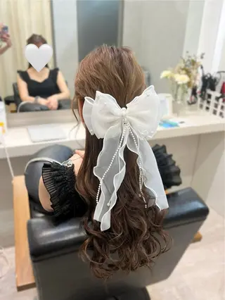 ロング ヘアアレンジ 菅村 緋莉🎀ガーリーヘアのヘアスタイル