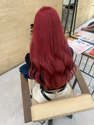 ロング カラー 髪質改善AUSTIN登戸所属・ICHIKA/暖色 カラー / Wカラーのヘアスタイル