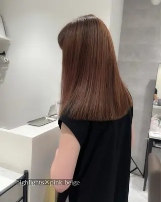 ミディアム カラー Grow by NYNY 坂本 理輝のヘアスタイル