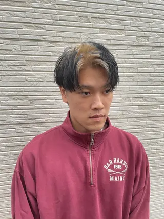 ミディアム メンズ SHUN メンズパーマのヘアスタイル