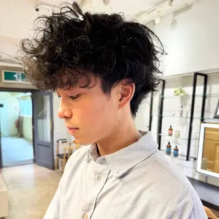 ミディアム メンズ メンズカット 田形清流のヘアスタイル