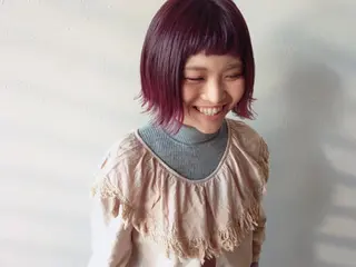 ショート カラー milk所属・キノシタ マユのヘアスタイル