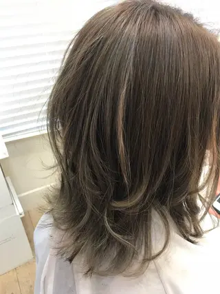 ミディアム カラー 【髪質改善　艶髪】 布川　莉穂のヘアスタイル