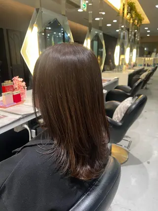 セミロング カラー 韓国風顔まわり/ベー ジュ/マツエク♡美咲のマツエク・マツパデザイン