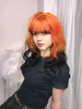 ロング カラー HARUNA/原宿/ デザイン/カットのヘアスタイル