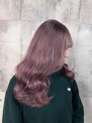 セミロング カラー 心斎橋ハイトーン特化 midori🍀のヘアスタイル