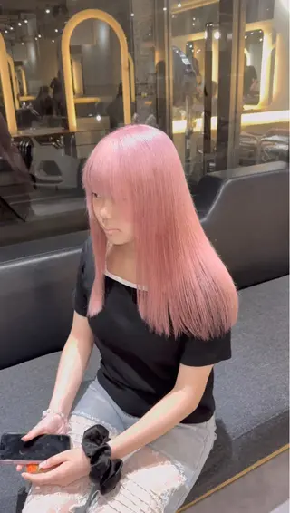 ロング カラー レイヤーカット/ ブリーチカラー/雅人のヘアスタイル