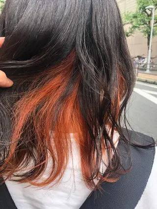 ミディアム カラー 國次 夕貴のヘアスタイル