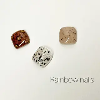 ネイル Rainbow nailsくろちゃんのネイルデザイン