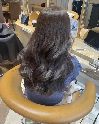 ロング ハイトーン/韓国 ヘア/RINAのヘアスタイル