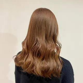 セミロング カラー 神谷 有音/顔周り/美髪のヘアスタイル