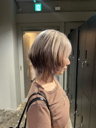 ミディアム 渋谷ケアブリーチ ❤️🔥徳田空悟のヘアスタイル