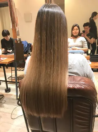 ロング カラー シールエクステ⭐️ オオミタクヤのヘアスタイル