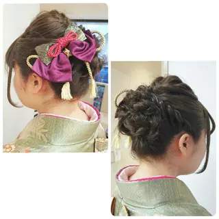 セミロング ヘアアレンジ 透明感ハイライト◎ 伊藤夏海のヘアスタイル