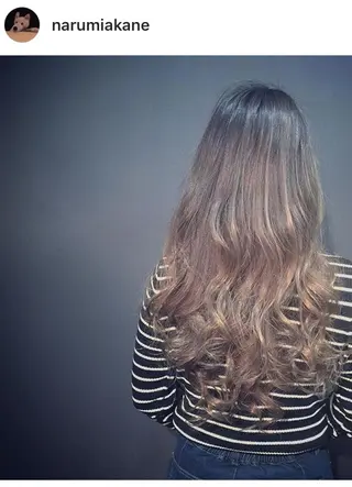 ロング カラー 🌈ウルトワ水素 髪質改善naru🌈のヘアスタイル