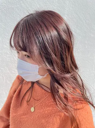 セミロング カラー Lia所属・皆木 智晴のヘアスタイル