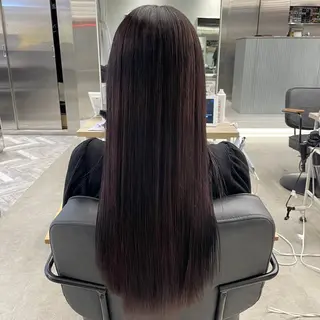 ロング カラー ななみ.⋆𝜗𝜚 艶カラー/まつパのヘアスタイル