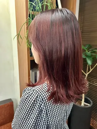 ミディアム カラー bAteAu所属・💎透明感カラー💎 bAteAu あまねのヘアスタイル