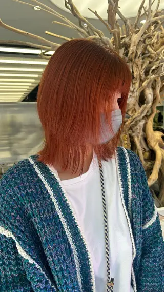 ミディアム カラー シャドウパーマ/ ルーズパーマ/メンズのヘアスタイル