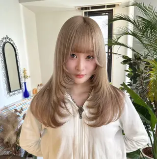 ロング カラー ブリーチ矯正/ ブリーチ特化mikaのヘアスタイル
