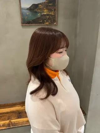 セミロング 顔周りcut・ご相談 ＝新宿しずく🇰🇷のヘアスタイル